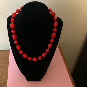 Red necklace 17 1/2”